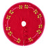Handmade Christmas Tree Skirt in Felt - Berries on Red - 60" - ARCADIA HOME